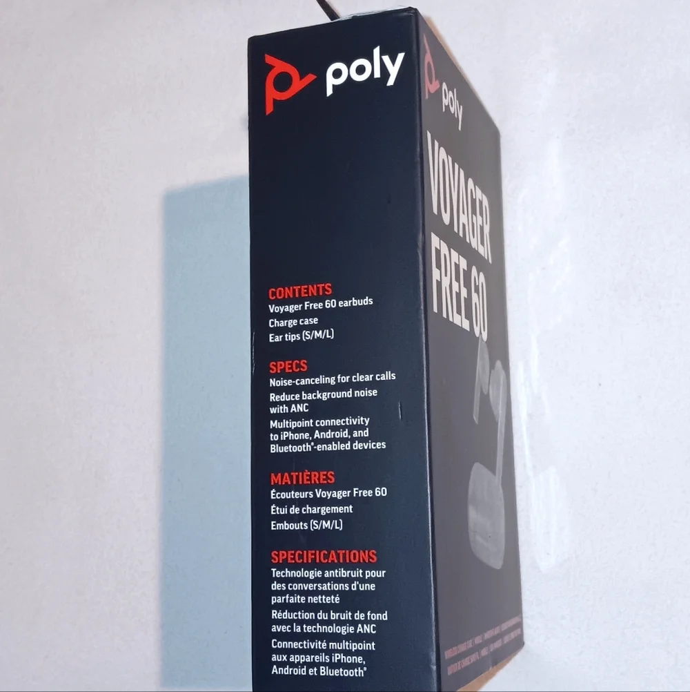 Poly Voyager Free 60 Bluetooth Wireless Earbuds